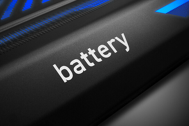 Rear end cover design mit Leuchtschrift